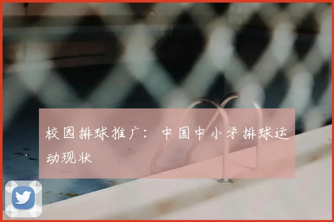 校园排球推广：中国中小学排球运动现状